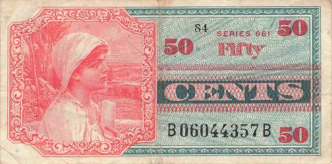 USA MPC Series 661 p.M67 50 Cents 1968 VF